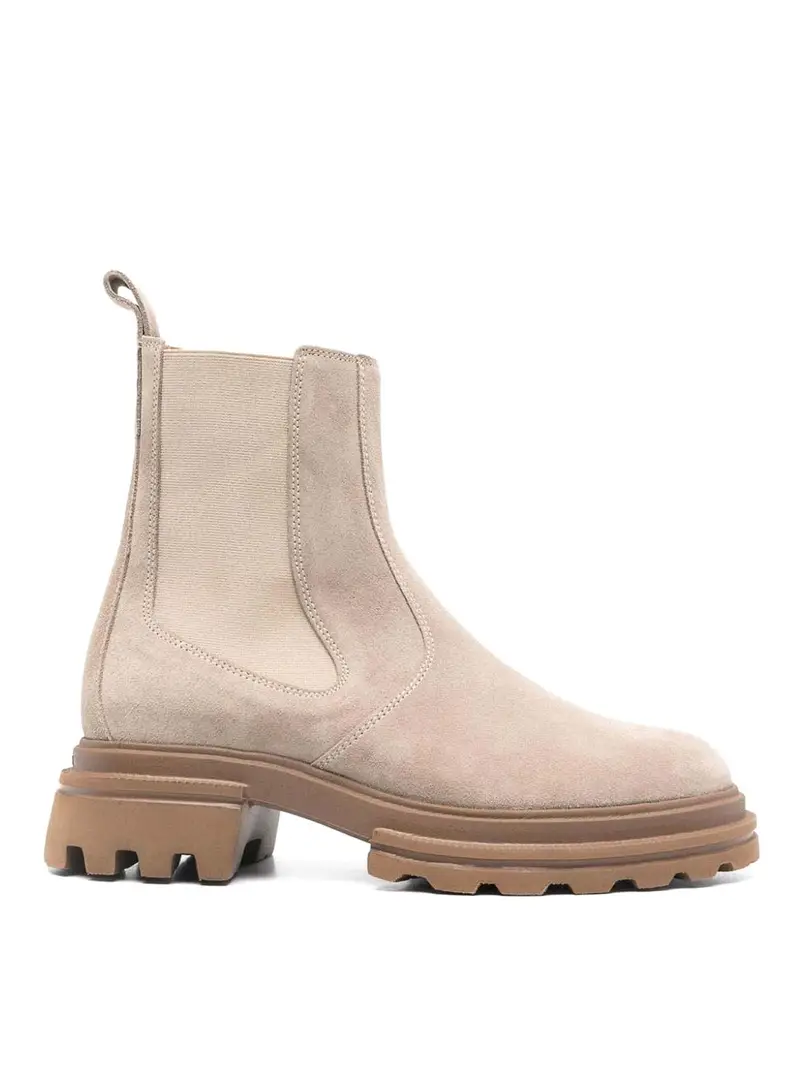 Stivali alti al ginocchio Tortora