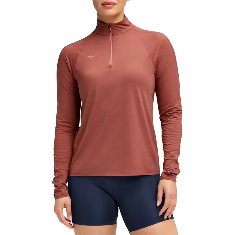 MAGLIA MANICA LUNGA 1/4 ZIP GLIDETECH DONNA
