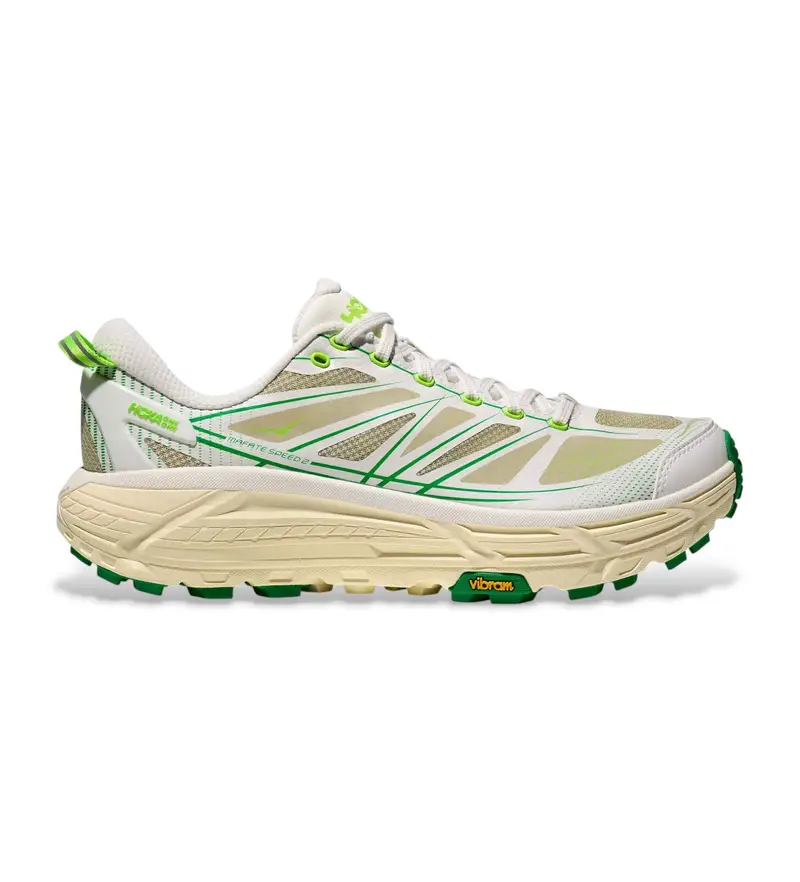 unisex. 1126851 Sneakers Mafate Speed bianche e verdi (40 3), Bianco, Basso, Stringhe, Sportivo, Verde, Running, Multisport