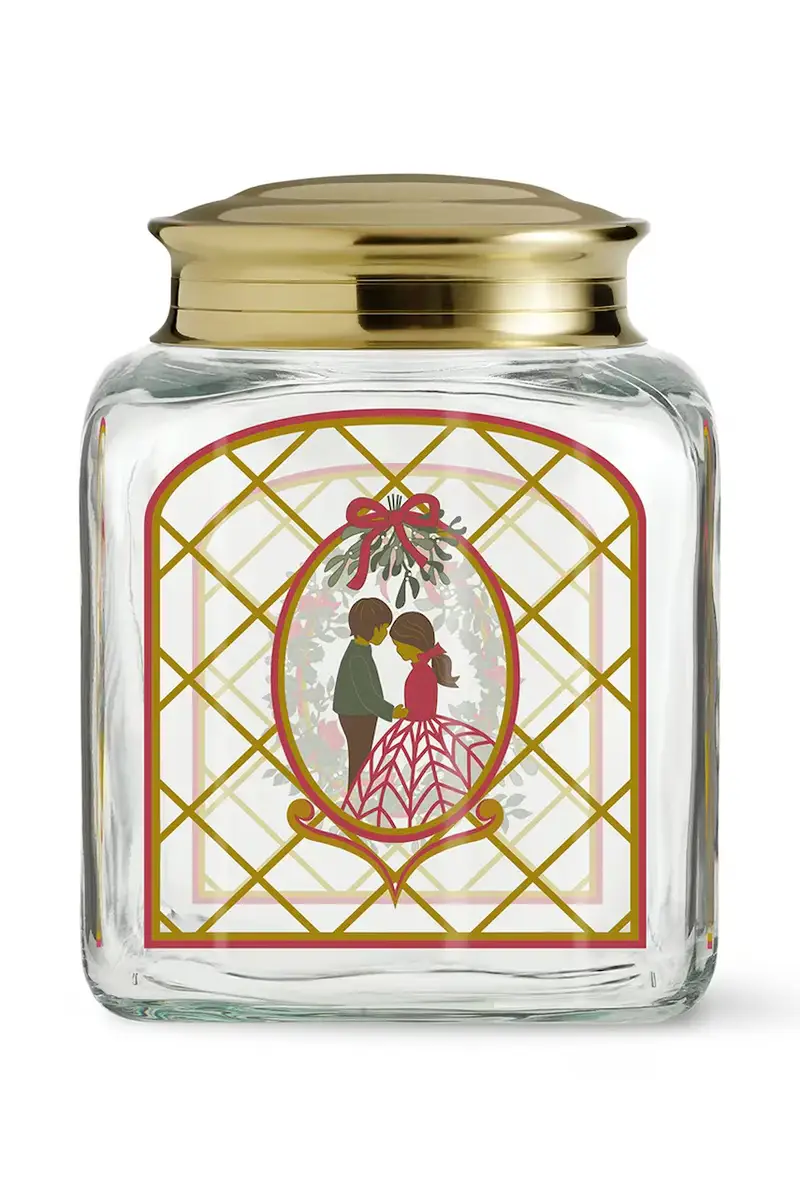 contenitore per biscotti Holmegaard Christmas 16 x 12 cm Transparente