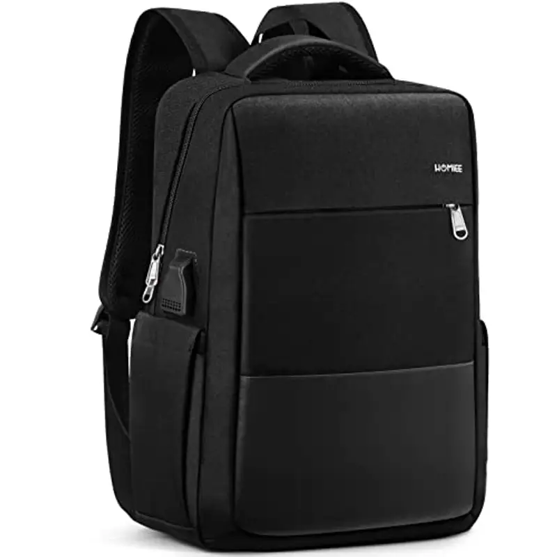 HOMIEE Zaino PC Portatili Borsa PC 15.6 Pollici Zaino Antifurto Impermeabile con Porta USB, Zaino Porta PC per Notebook Computer Lavoro Uomo Donna Zaini per Casual Scuola Viaggio