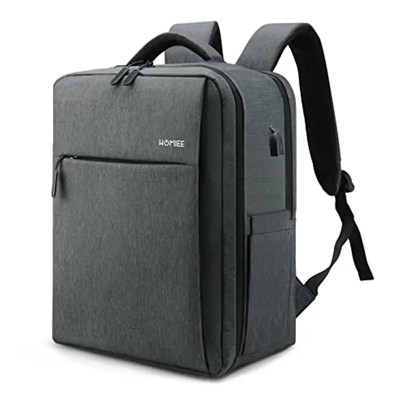 HOMIEE Zaino Uomo Viaggio Aereo Bagaglio a Mano 40X30X20 per PC Portatile Zaino Porta PC 15.6 Pollici con Caricatore USB Zaino Ufficio Laptop Zaini Lavoro per Universita Scuola