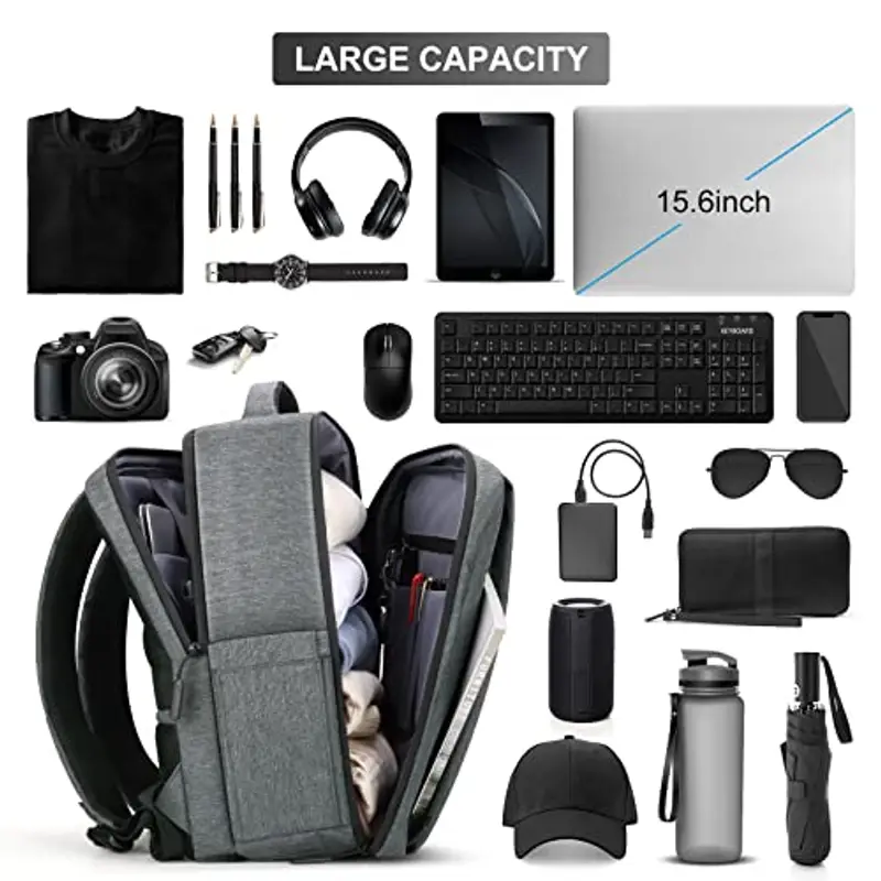 HOMIEE Zaino Uomo Viaggio Aereo Bagaglio a Mano 40X30X20 per PC Portatile Zaino Porta PC 15.6 Pollici con Caricatore USB Zaino Ufficio Laptop Zaini Lavoro per Universita Scuola miniatura 3