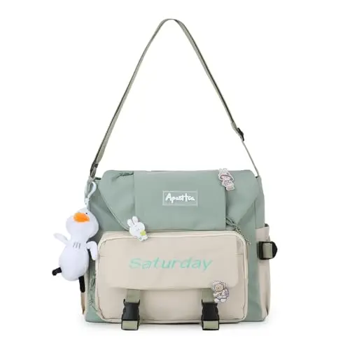 HomKuch Borsa a tracolla Verde 2585376