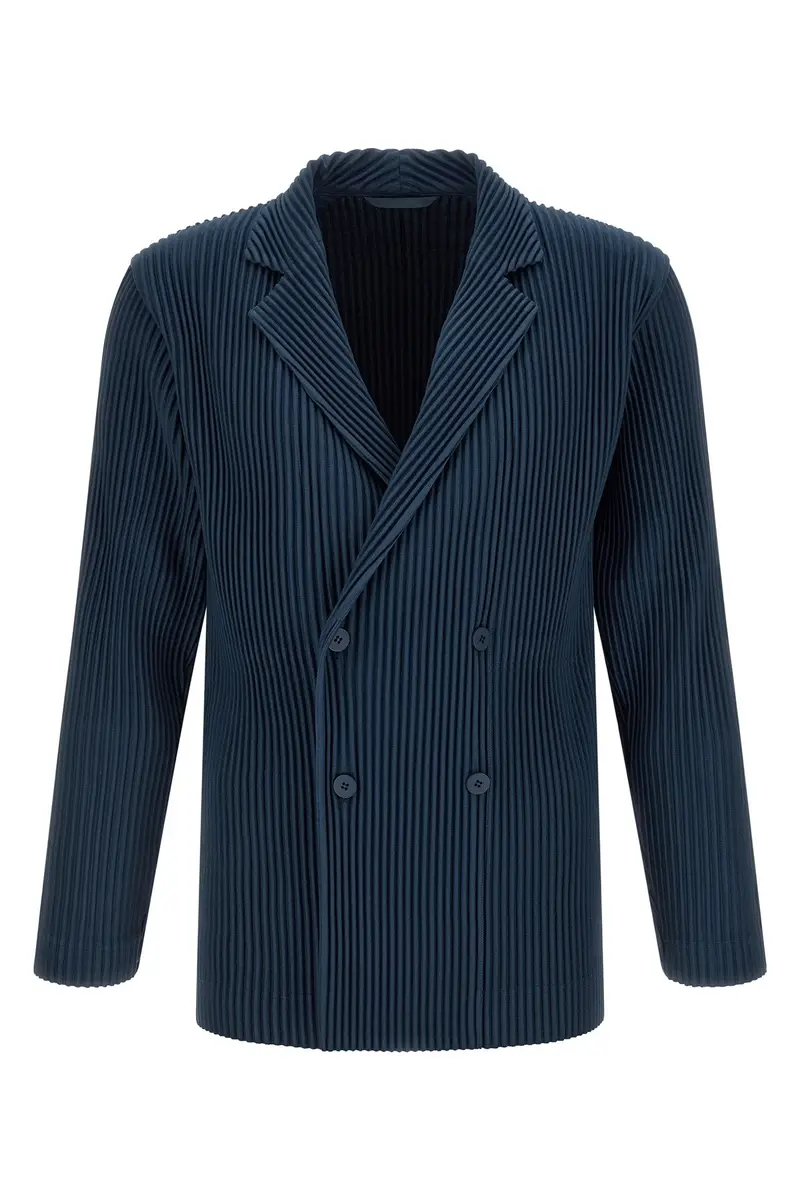 Blazer Tailored Pleats 1 Blu