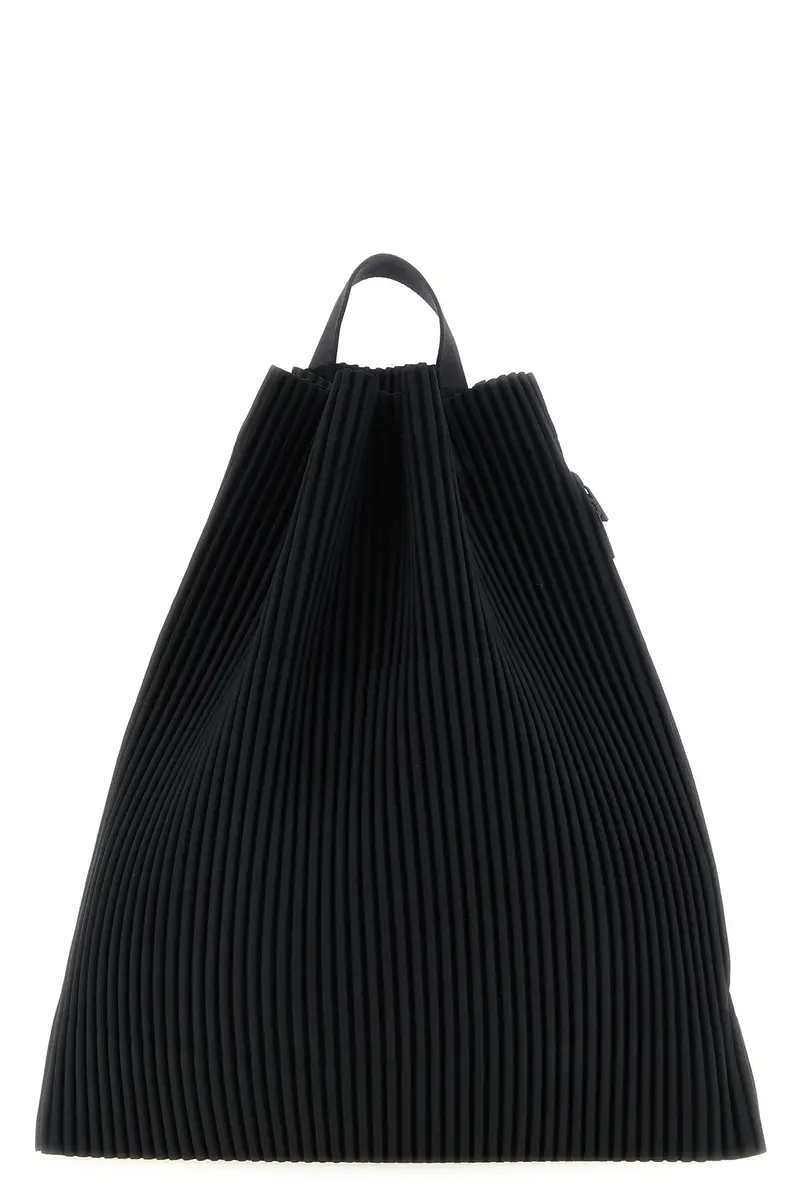 Borsa Drawstring Pleats Nero