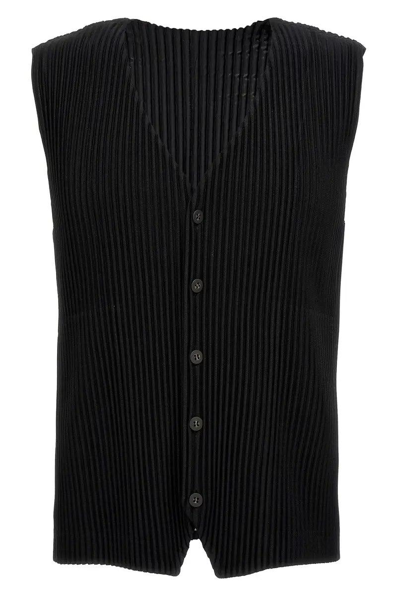 HOMME PLISSE' ISSEY MIYAKE Gilet Nero 3832594