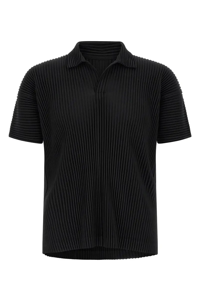 HOMME PLISSE' ISSEY MIYAKE Polo Nero 4201319
