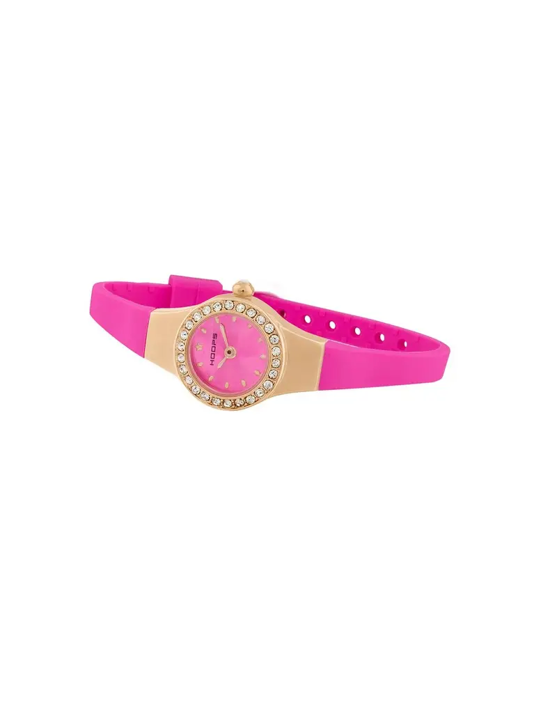 Orologio HOOPS Nouveau Tres Jolie Diamonds 2470LS-RG04-50 Fucsia