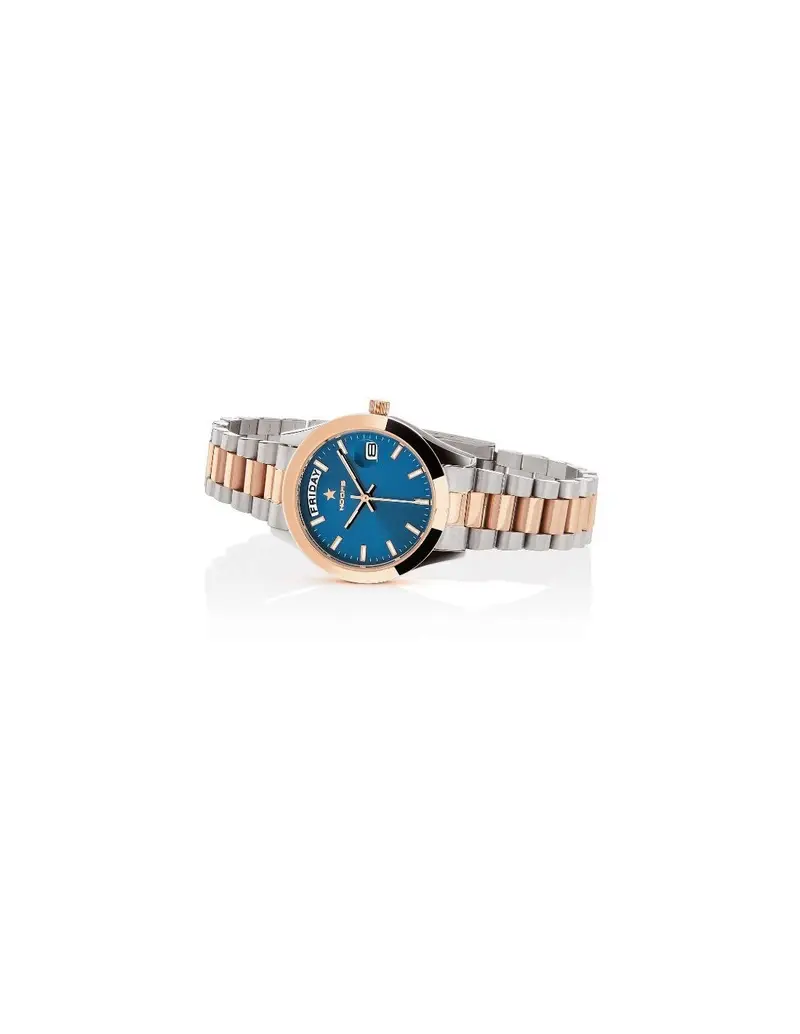 SALDI Orologio HOOPS LUXURY in Acciaio 2620LSRG04 Silver Rose Gold Blue