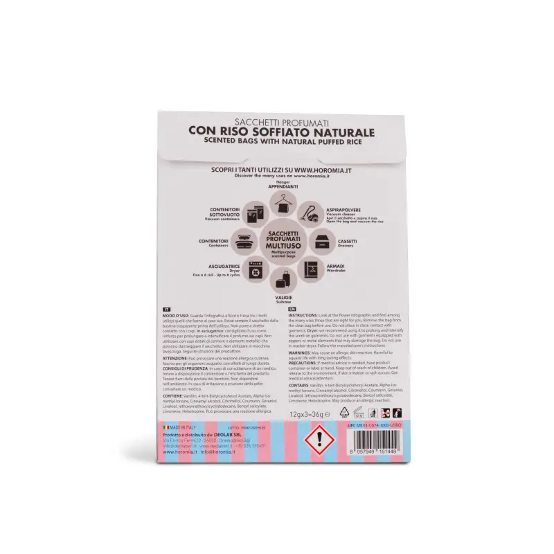Sacchetti Profumati Riso Profumato Baby Talco - Igienizzanti e sicurezza miniatura 2