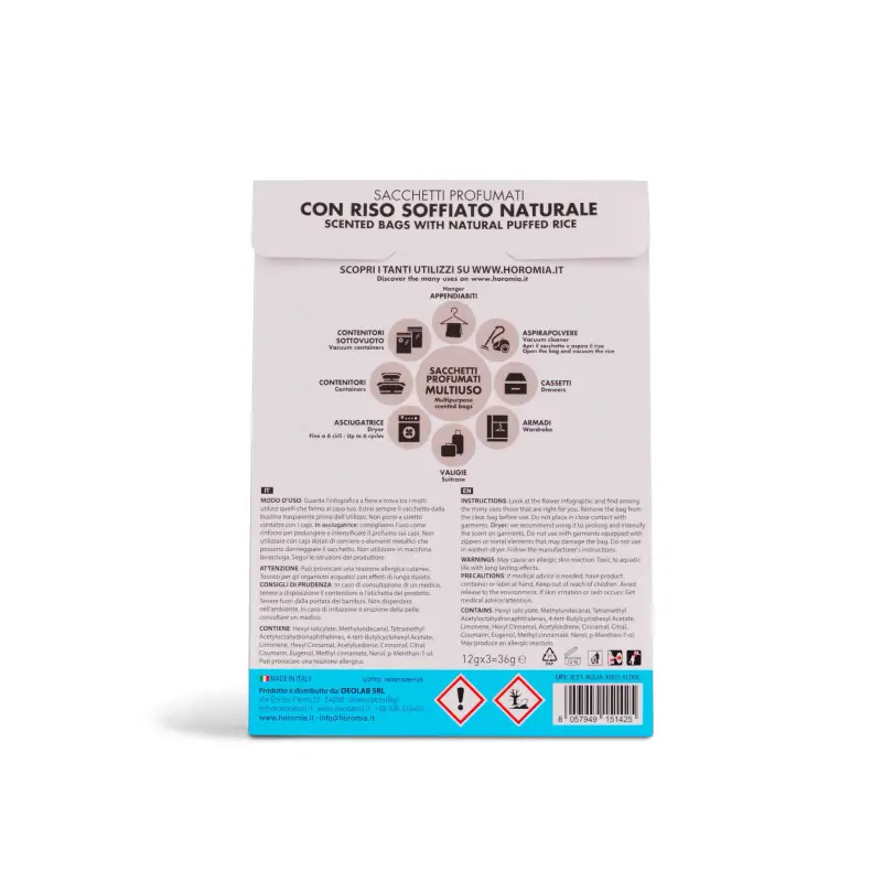 Sacchetti Profumati Riso Profumato Fresh Cotton - Igienizzanti e sicurezza miniatura 2
