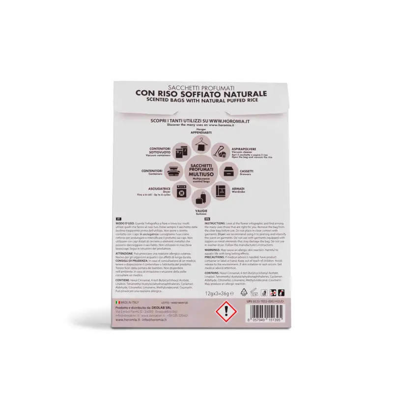 Sacchetti Profumati Riso Profumato Liberty - Igienizzanti e sicurezza miniatura 2