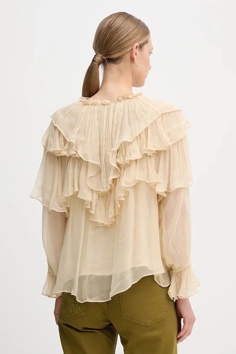 camicetta donna colore beige 6282680 miniatura 3