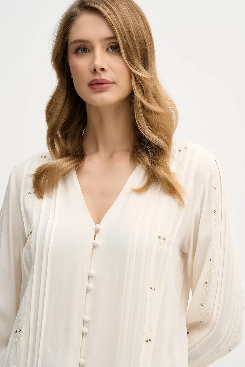 camicia Beige miniatura 4