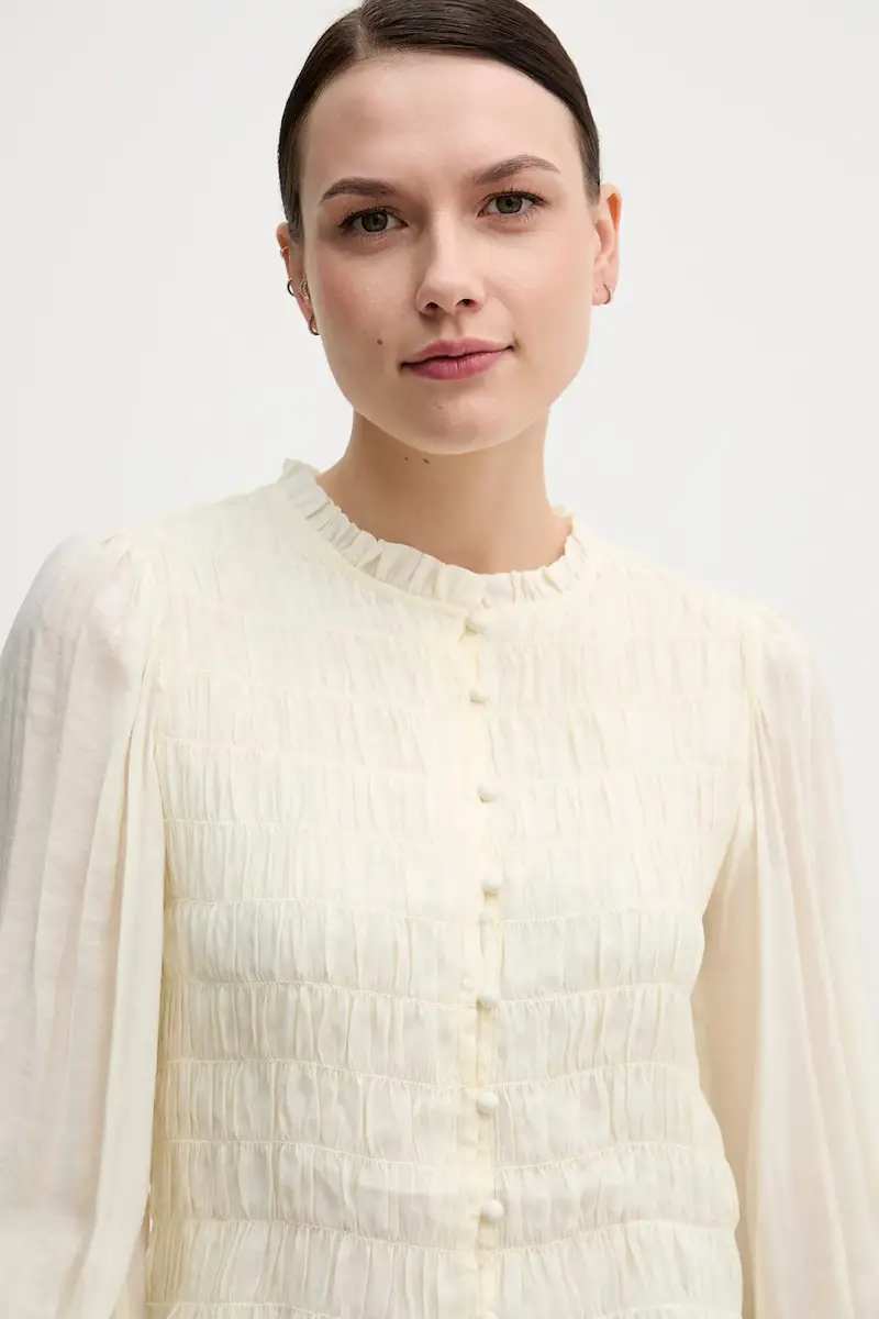 camicia donna colore beige 6282690 miniatura 4