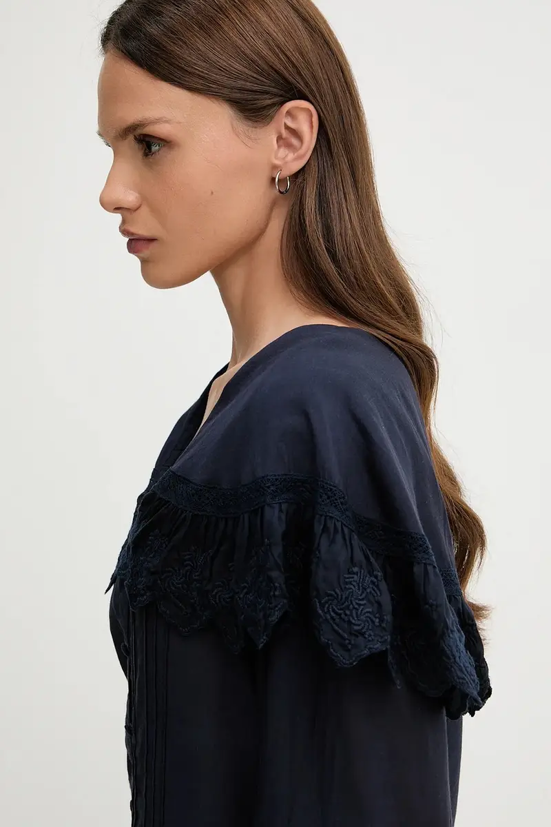 camicia donna colore blu navy 6289145 miniatura 4