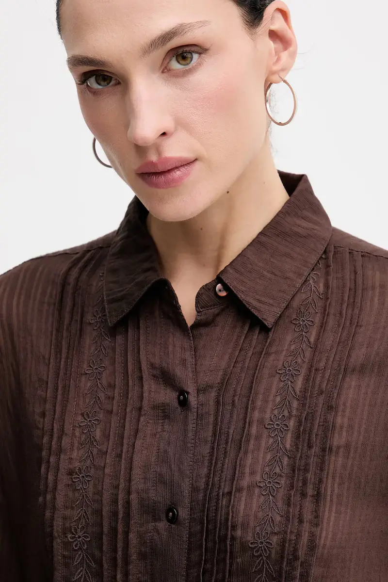 camicia donna colore marrone 6282697 miniatura 4