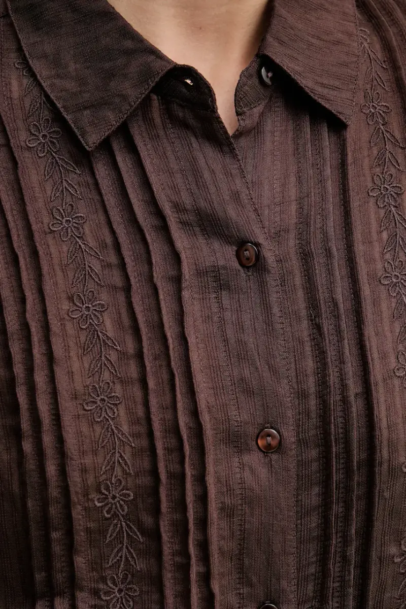 camicia donna colore marrone 6282697 miniatura 5