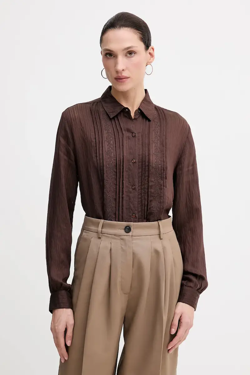 camicia donna colore marrone 6282697