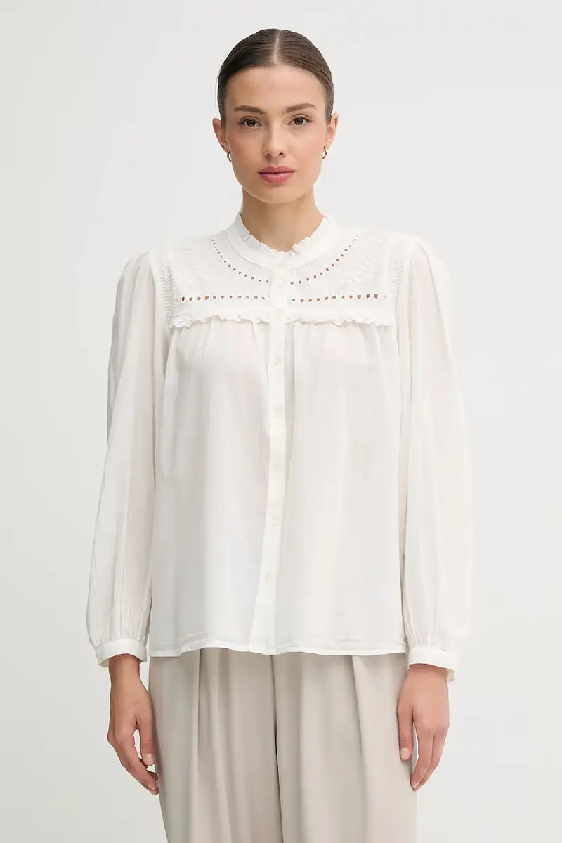 camicia in cotone donna colore bianco 6282657