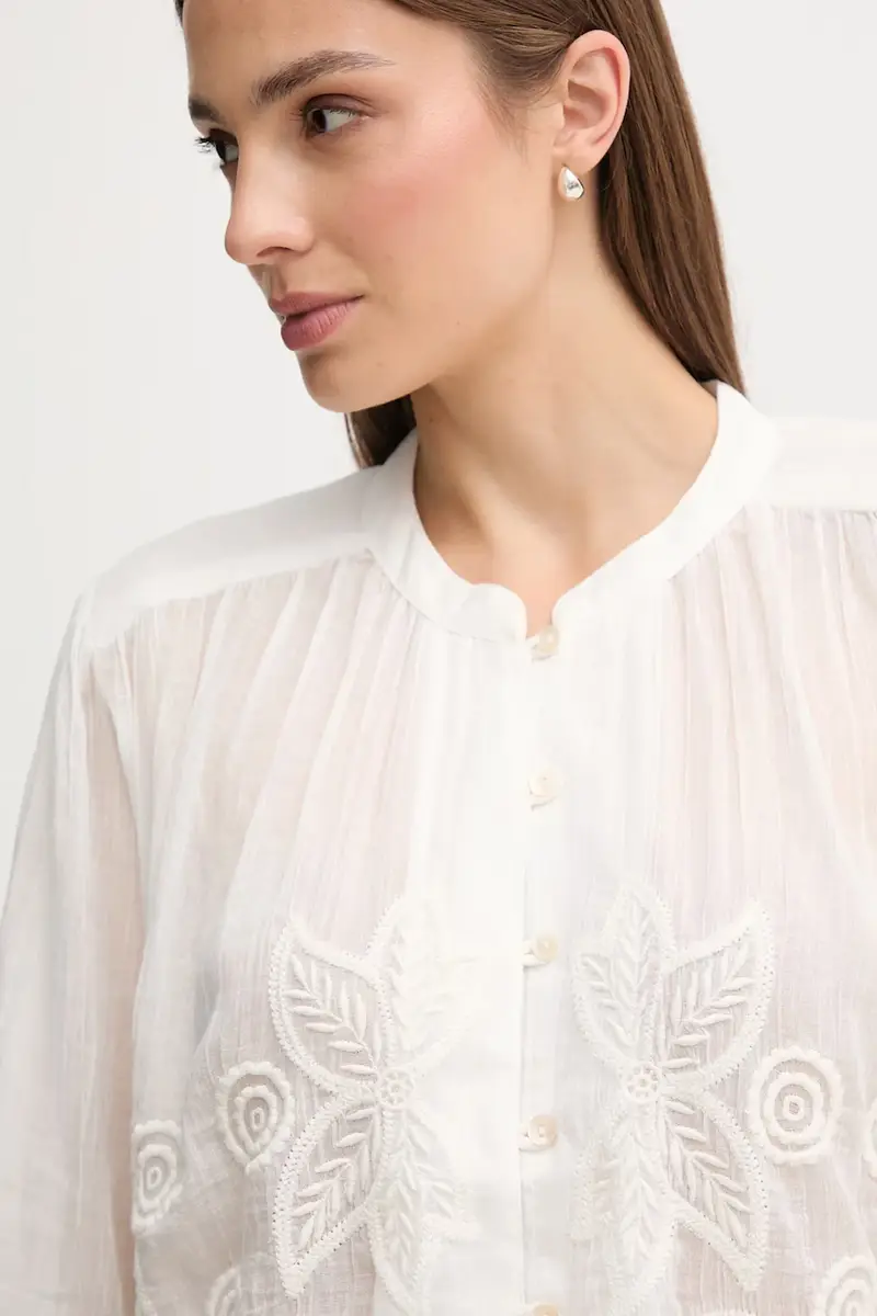 camicia in cotone donna colore bianco 6282669 miniatura 4