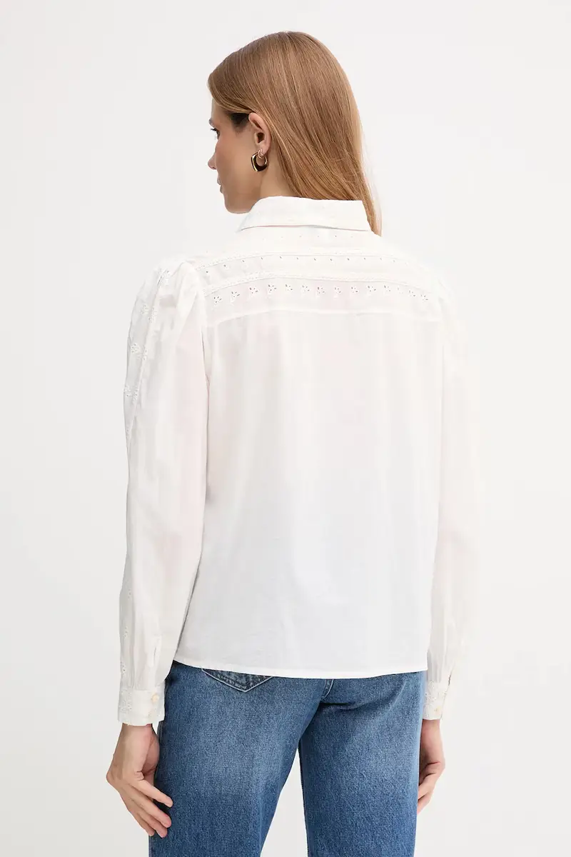 camicia in cotone donna colore bianco 6282672 miniatura 3