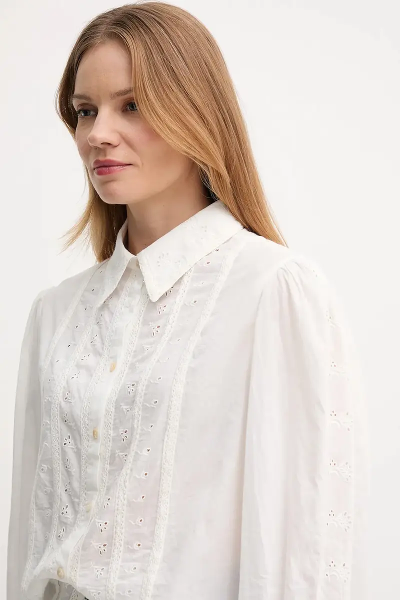 camicia in cotone donna colore bianco 6282672 miniatura 4