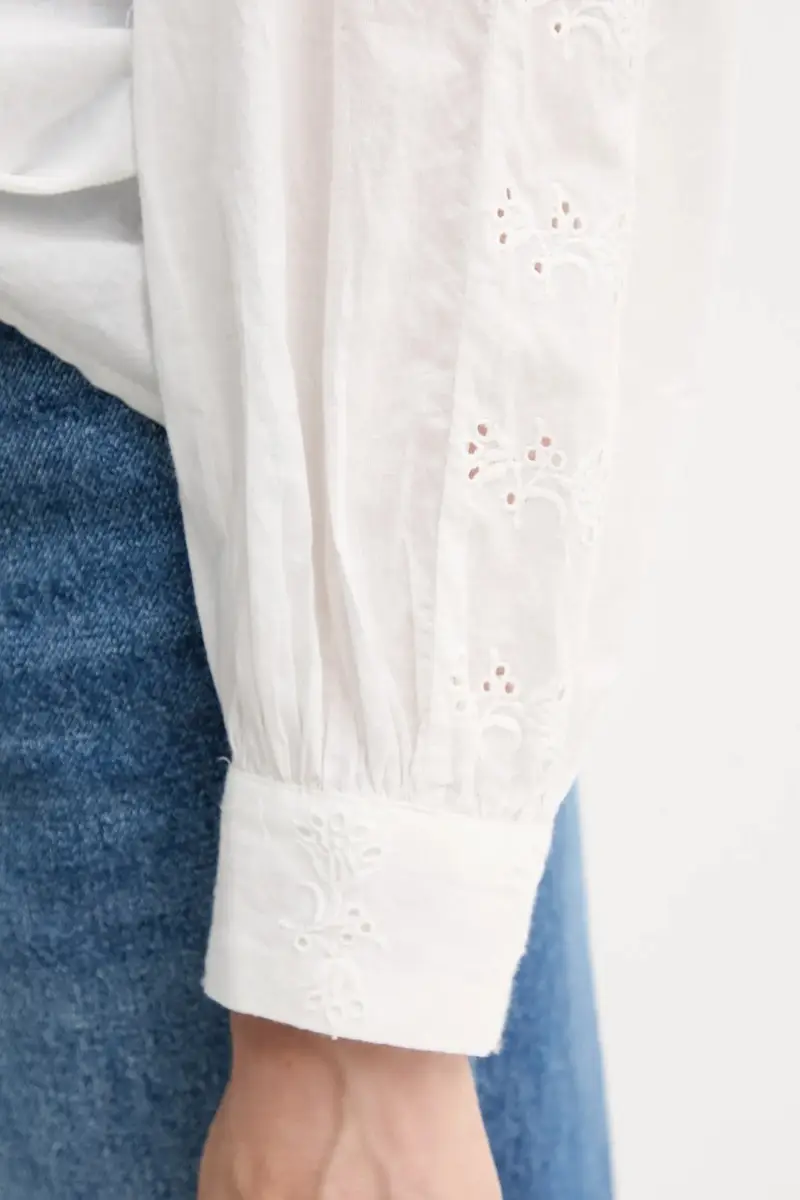 camicia in cotone donna colore bianco 6282672 miniatura 5