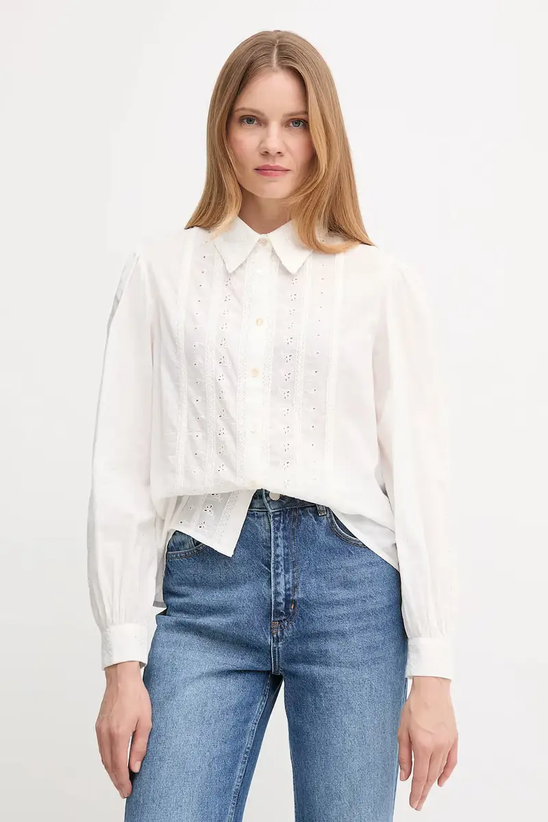 camicia in cotone donna colore bianco 6282672