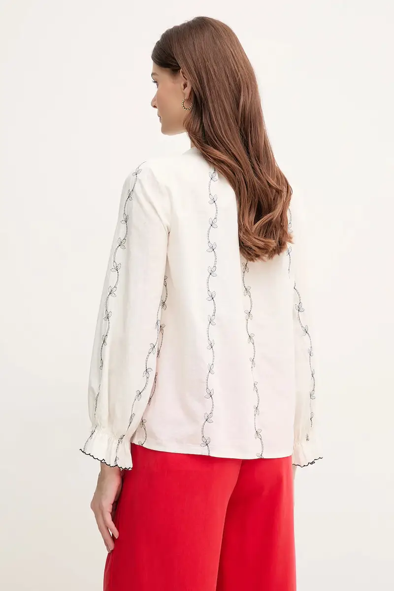 camicia in cotone donna colore bianco 6289129 miniatura 3