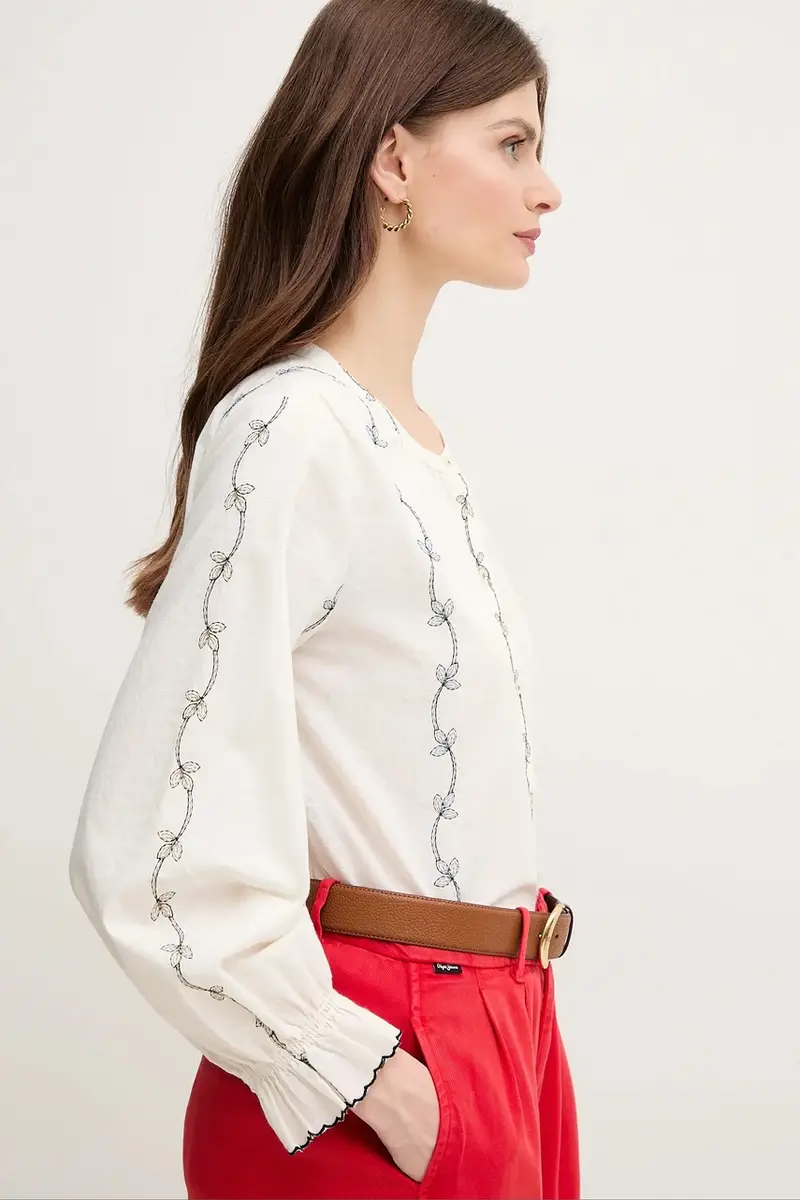 camicia in cotone donna colore bianco 6289129 miniatura 4