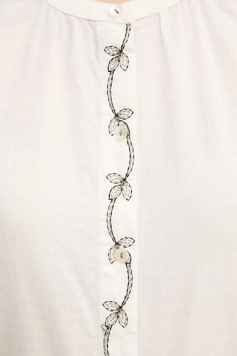 camicia in cotone donna colore bianco 6289129 miniatura 5