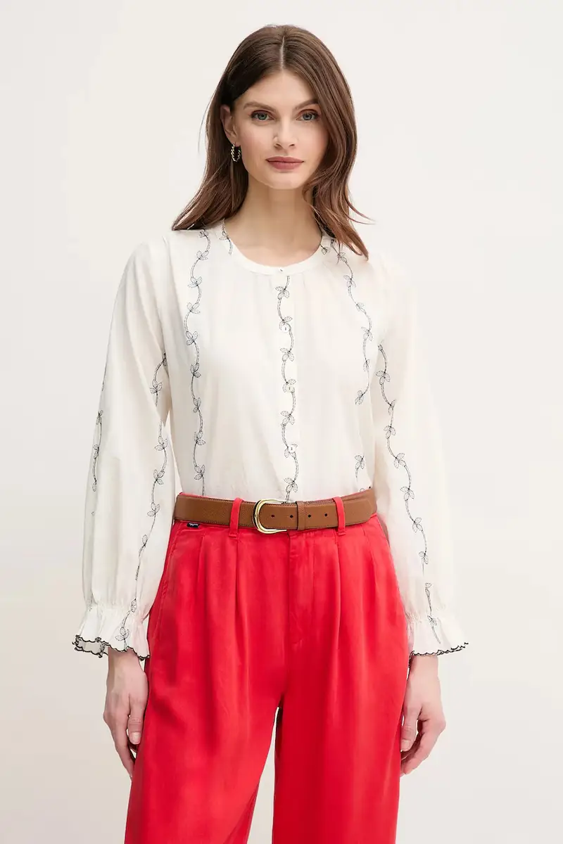 camicia in cotone donna colore bianco 6289129