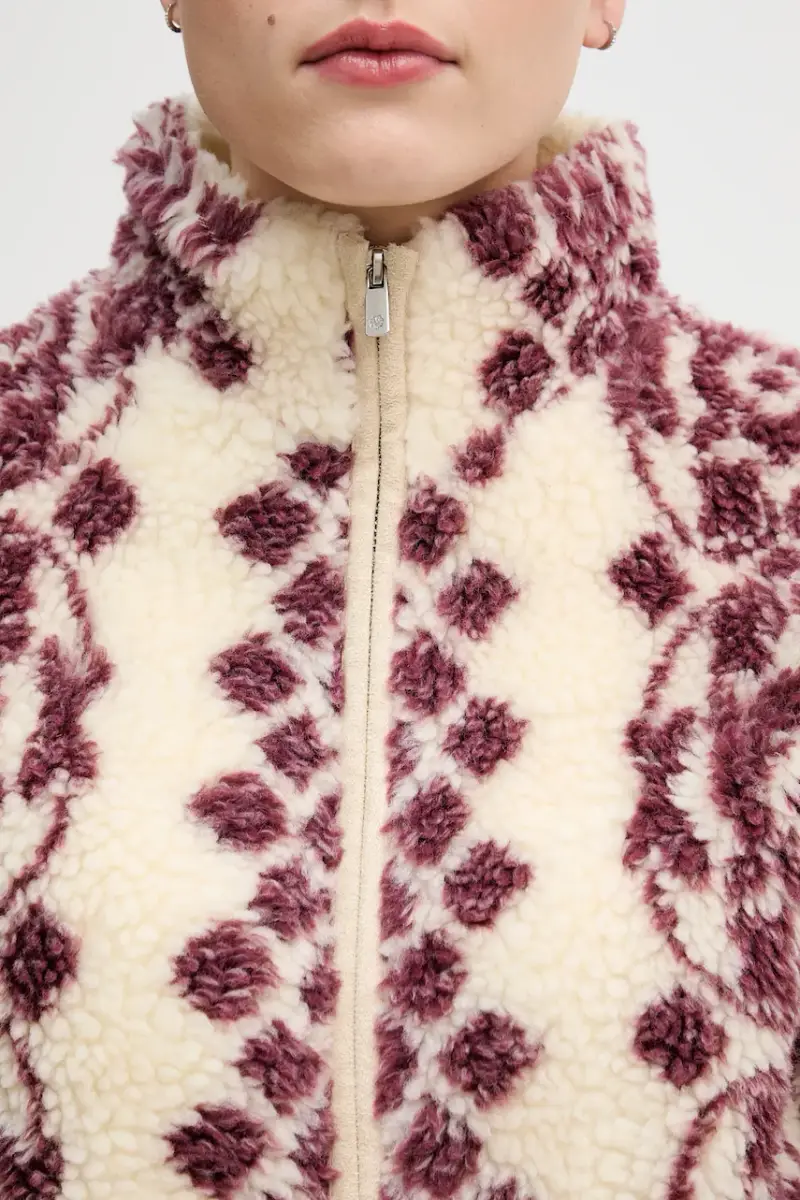 felpa in pile donna colore beige 5452482 miniatura 5