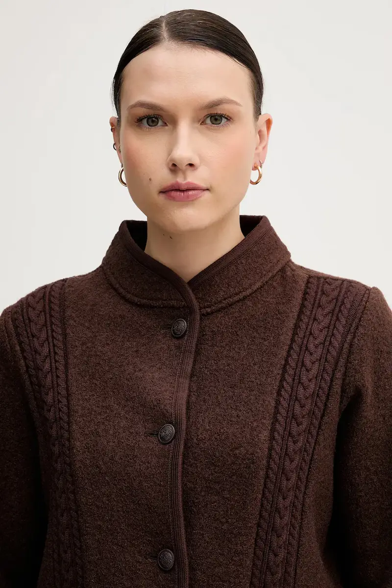 giacca in lana colore marrone 5432678 miniatura 4