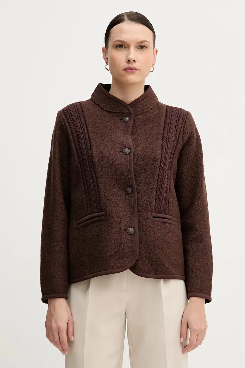 giacca in lana colore marrone 5432678
