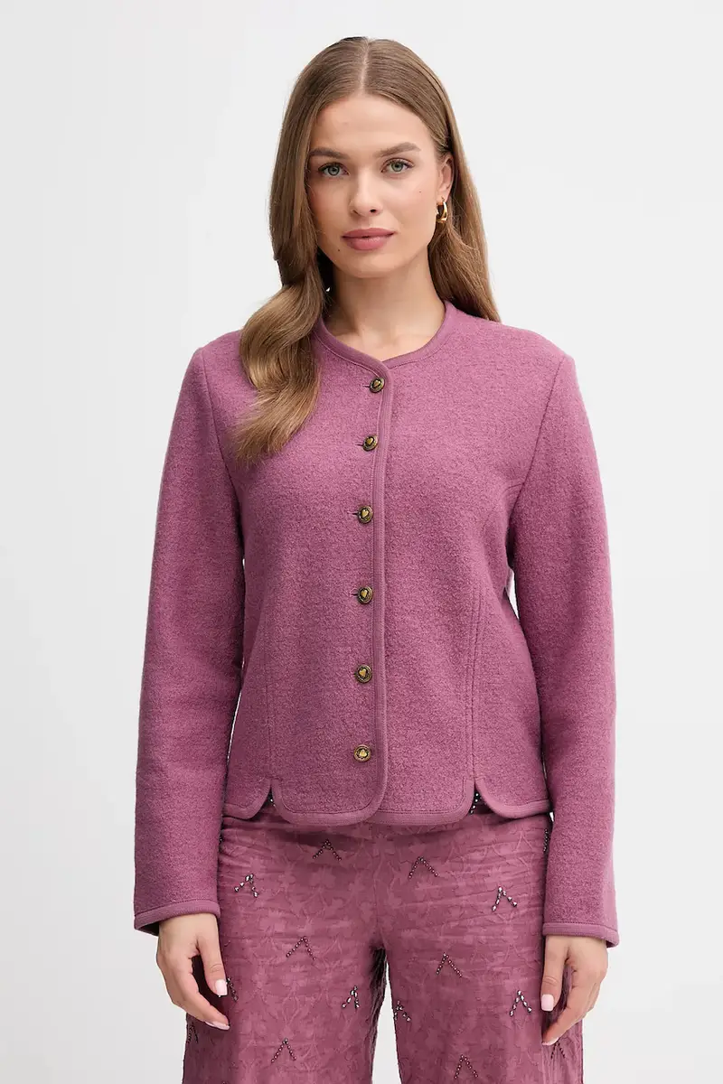 giacca in lana colore violetto 5432676