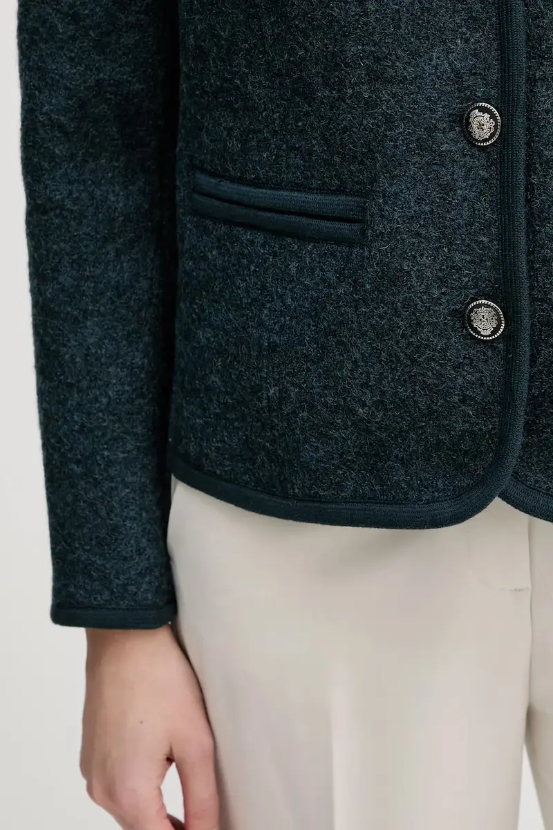 giacca in lana Turchese miniatura 5