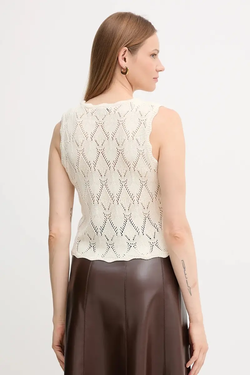 Hoss Intropia Gilet Donna Beige 3572802 miniatura 3