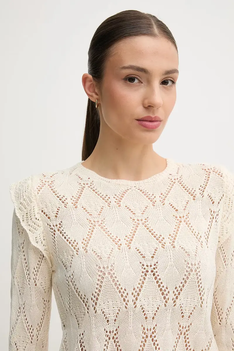 maglione donna colore beige 6312162 miniatura 4