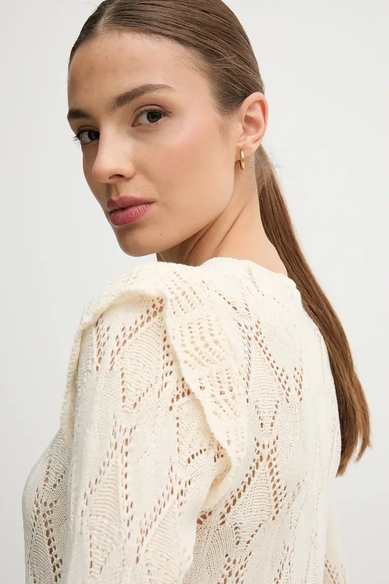 maglione donna colore beige 6312162 miniatura 5