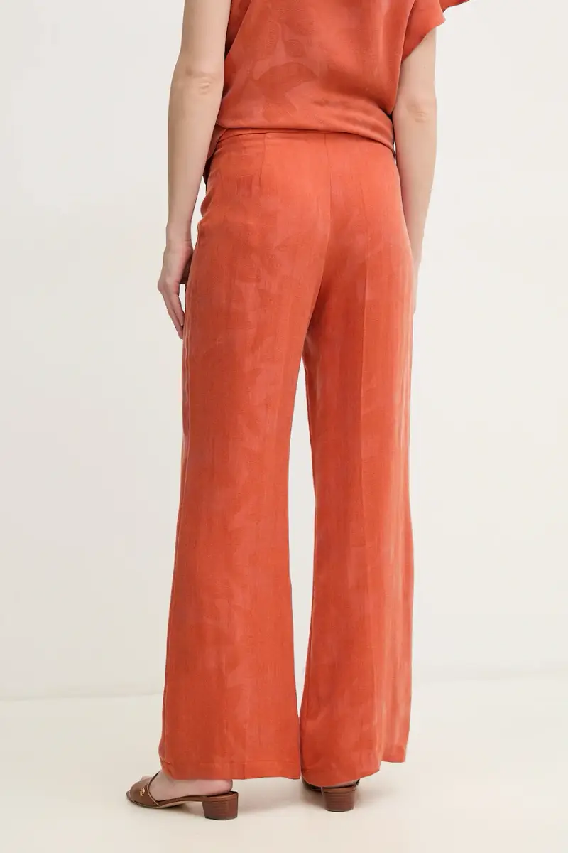 pantaloni donna colore arancione 6549003 miniatura 3