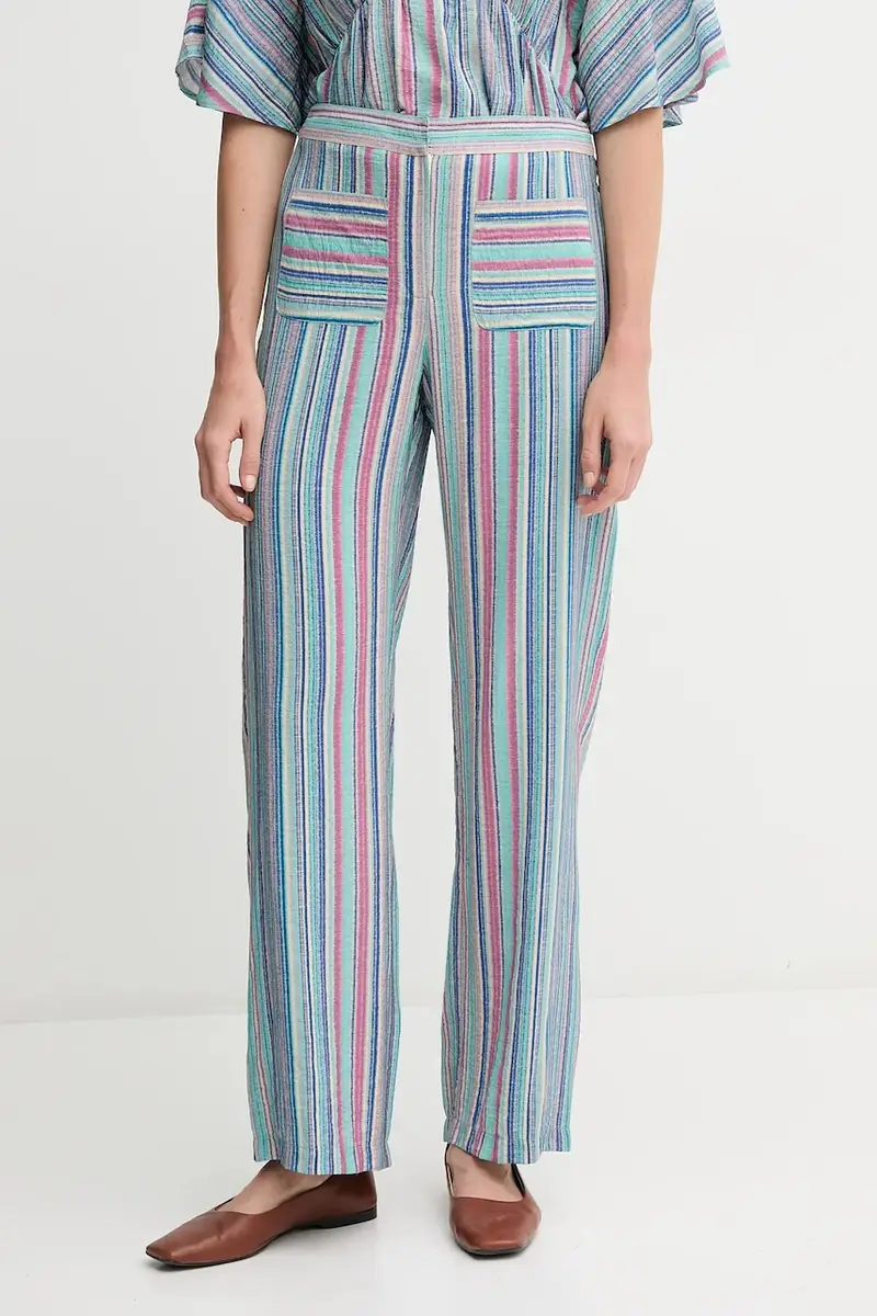 pantaloni donna colore turchese 6549017