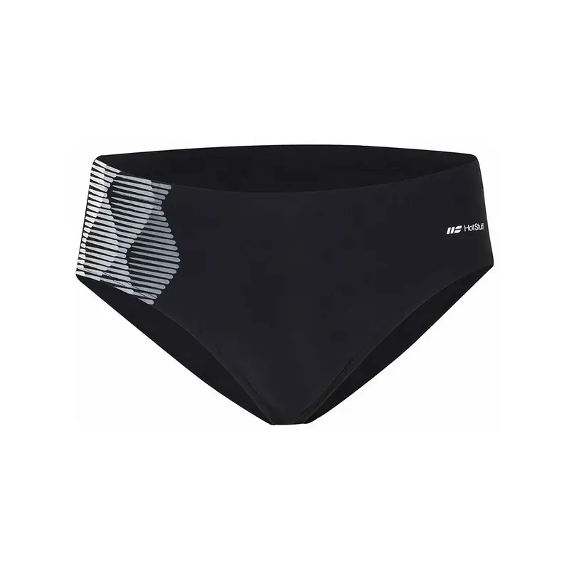 Costume Intero Piscina Slip Odeon Nero Grigio Uomo XXL