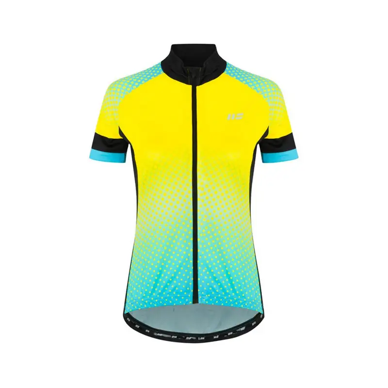 Maglia Ciclismo Race Azzurro Fluo Donna L