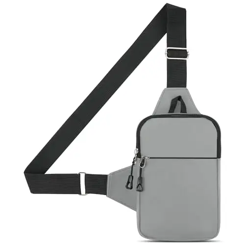 HOTUT Borsa a tracolla Uomo Grigio 2791475