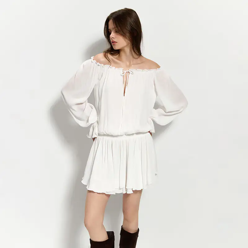 Abito mini di viscosa