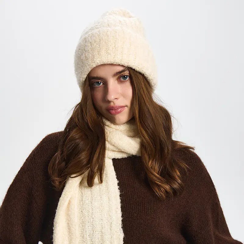 Beanie in misto lana