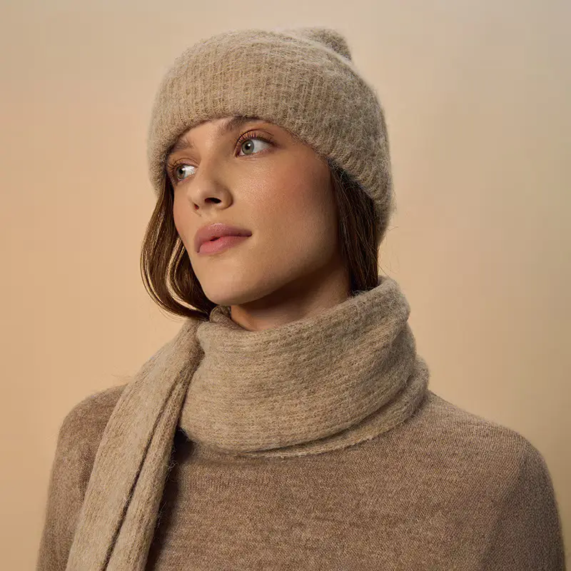 Beanie in misto lana